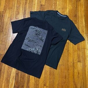 Patagonia Men's Graphic Strataspire Responsibili-Tee Old Growth Green Black M